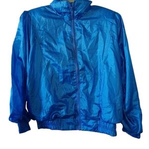 SPORT MODE Vintage Vibrant Blue Windbreaker Jacket SZ Small